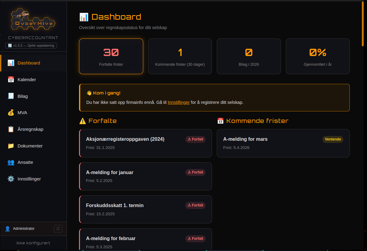 CyberAccountant Dashboard
