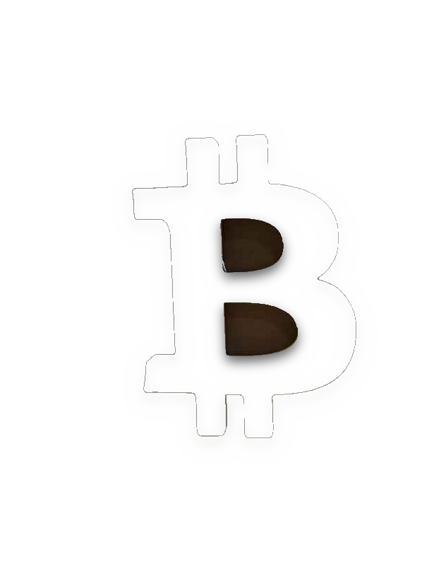 Bitcoin B Magnet - White